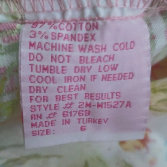 Palm Lilly Patchwork Resort Flamingo Boat Print Button 3/4 Sleeve Blouse, Size 6 - Picture 14 of 16